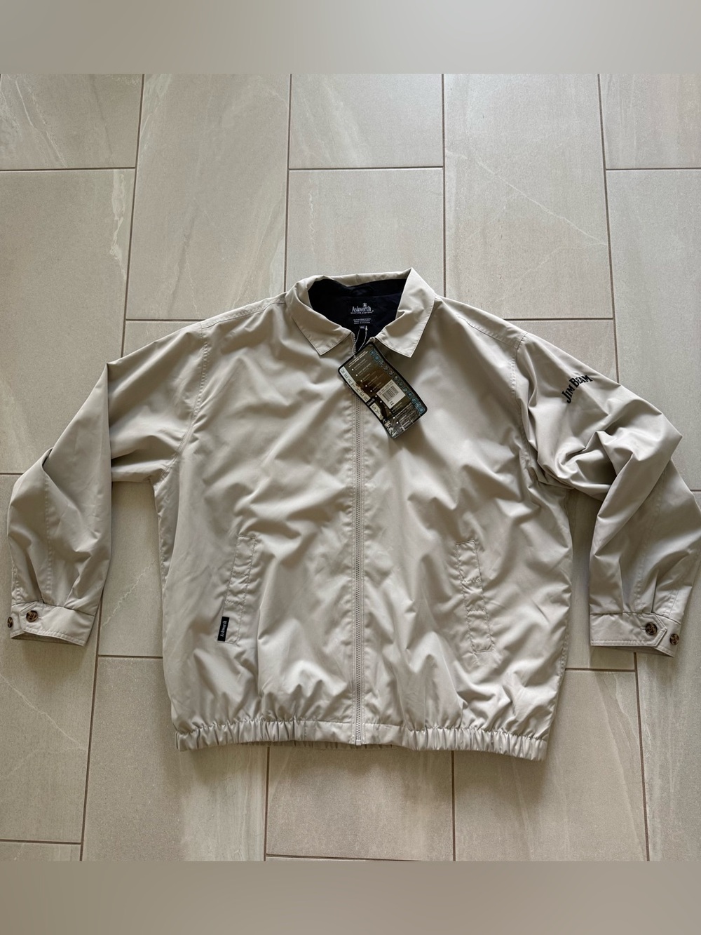NWT Ashworth Weather Systems Jim Beam Windbreaker Jacket Men XXL